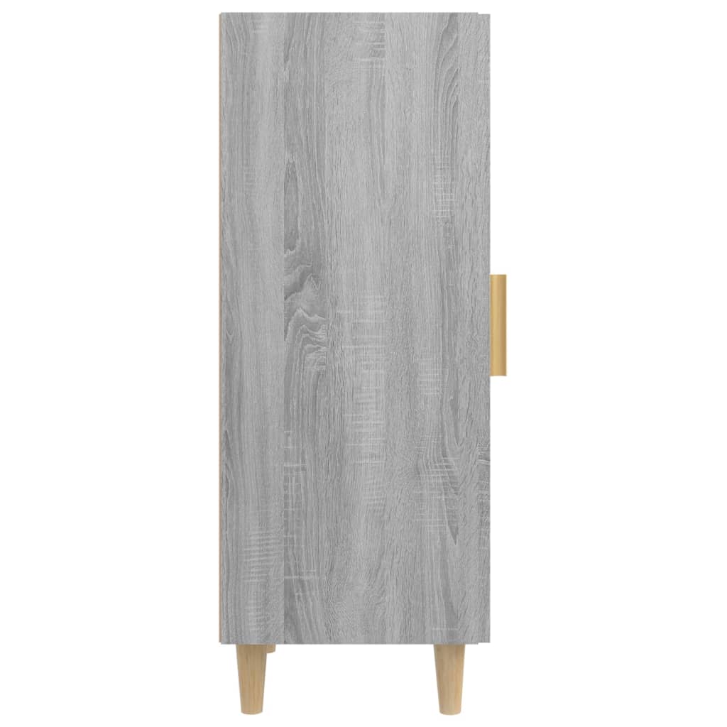 Dressoir 34,5x34x90 cm bewerkt hout grijs sonoma eikenkleurig is nu te koop bij PeponiXL, paradijselijk wonen!