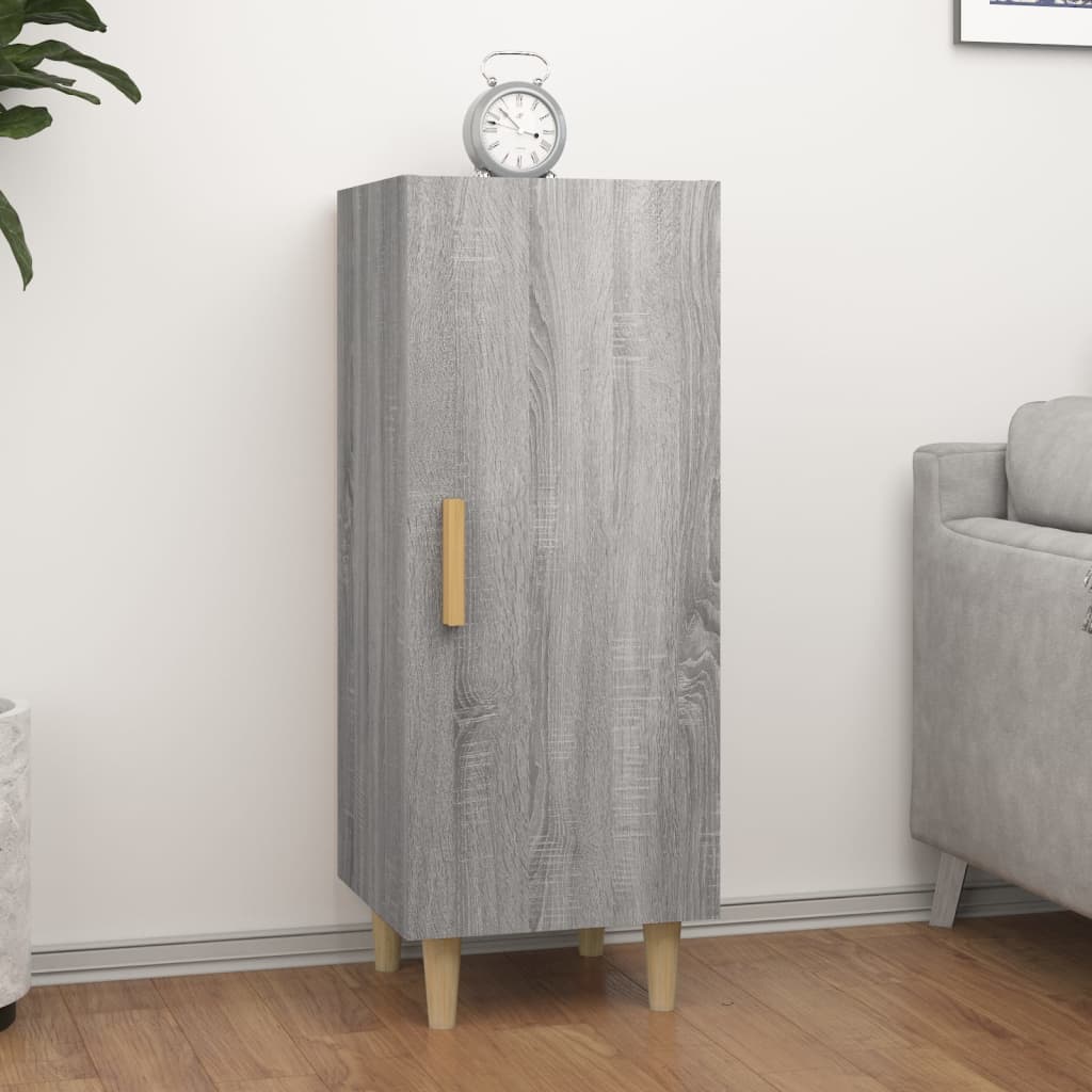 Dressoir 34,5x34x90 cm bewerkt hout grijs sonoma eikenkleurig is nu te koop bij PeponiXL, paradijselijk wonen!
