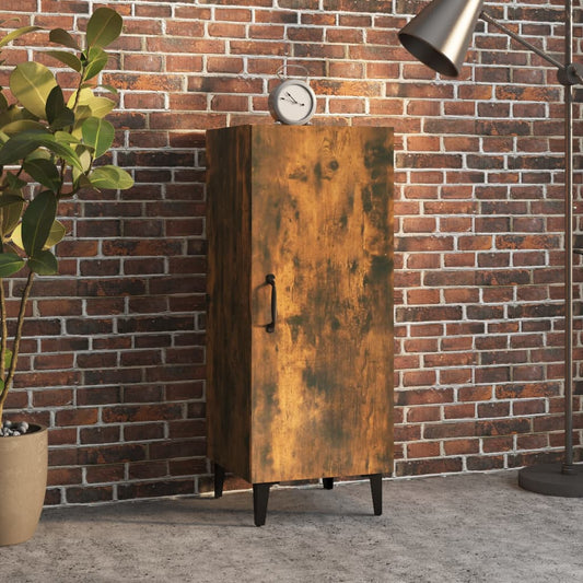 Dressoir 34,5x34x90 cm bewerkt hout gerookt eikenkleurig is nu te koop bij PeponiXL, paradijselijk wonen!