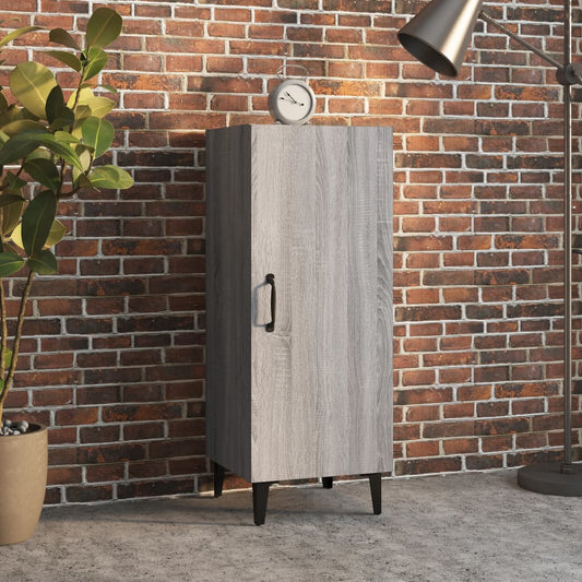 Dressoir 34,5x34x90 cm bewerkt hout grijs sonoma eikenkleurig is nu te koop bij PeponiXL, paradijselijk wonen!