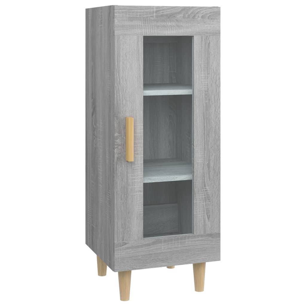 Dressoir 34,5x34x90 cm bewerkt hout grijs sonoma eikenkleurig is nu te koop bij PeponiXL, paradijselijk wonen!