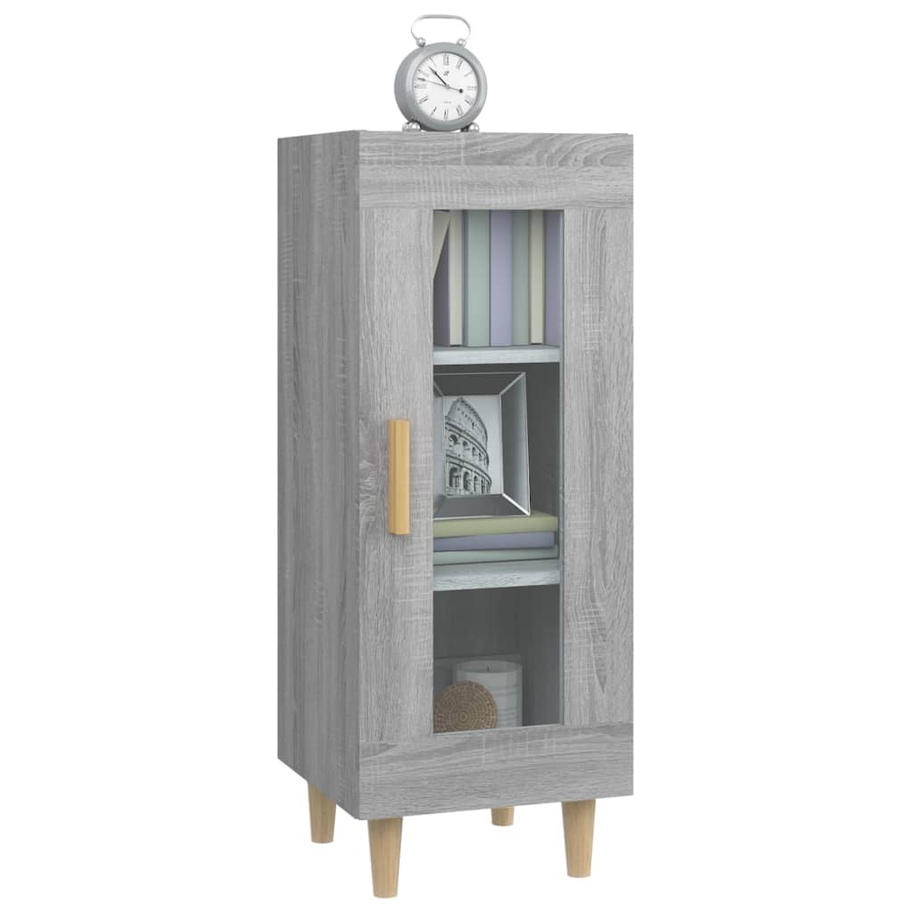Dressoir 34,5x34x90 cm bewerkt hout grijs sonoma eikenkleurig is nu te koop bij PeponiXL, paradijselijk wonen!