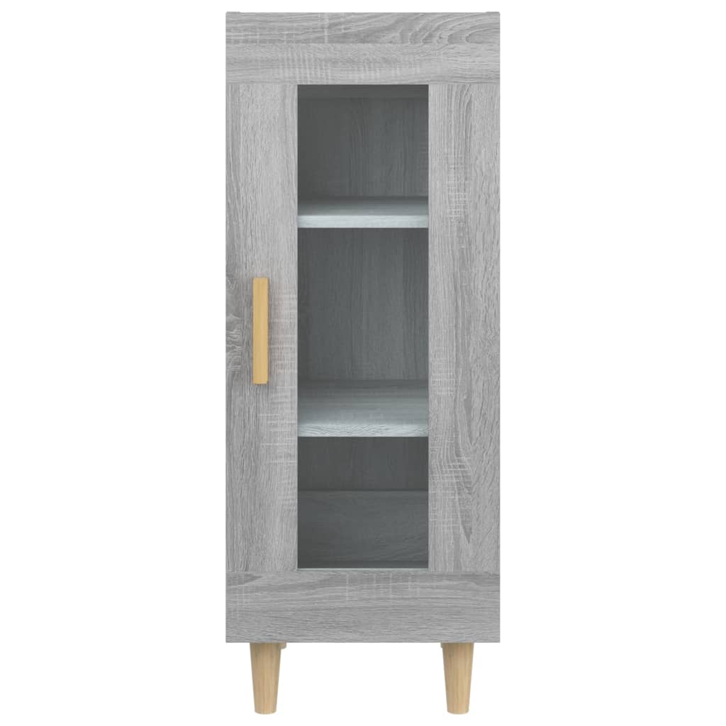 Dressoir 34,5x34x90 cm bewerkt hout grijs sonoma eikenkleurig is nu te koop bij PeponiXL, paradijselijk wonen!