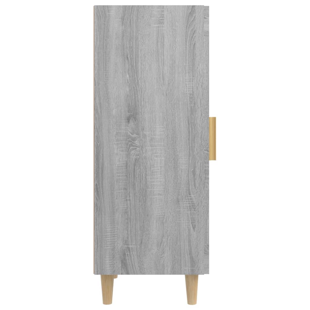 Dressoir 34,5x34x90 cm bewerkt hout grijs sonoma eikenkleurig is nu te koop bij PeponiXL, paradijselijk wonen!