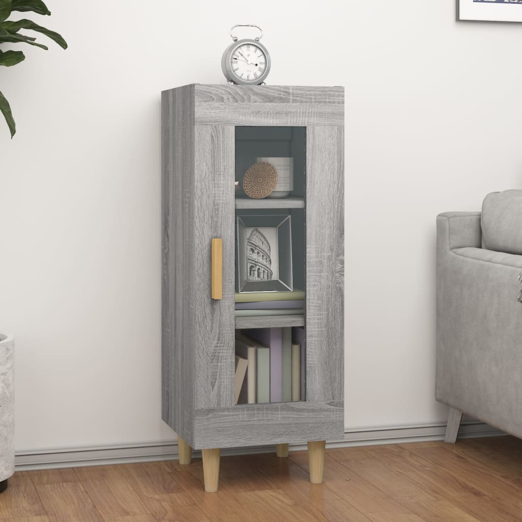 Dressoir 34,5x34x90 cm bewerkt hout grijs sonoma eikenkleurig is nu te koop bij PeponiXL, paradijselijk wonen!