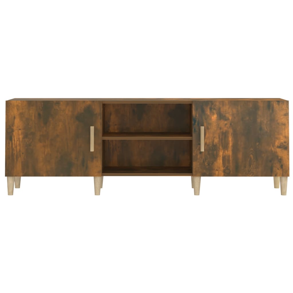 Tv-meubel 150x30x50 cm bewerkt hout gerookt eikenkleurig is nu te koop bij PeponiXL, paradijselijk wonen!