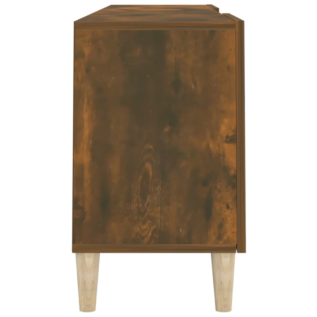 Tv-meubel 150x30x50 cm bewerkt hout gerookt eikenkleurig is nu te koop bij PeponiXL, paradijselijk wonen!