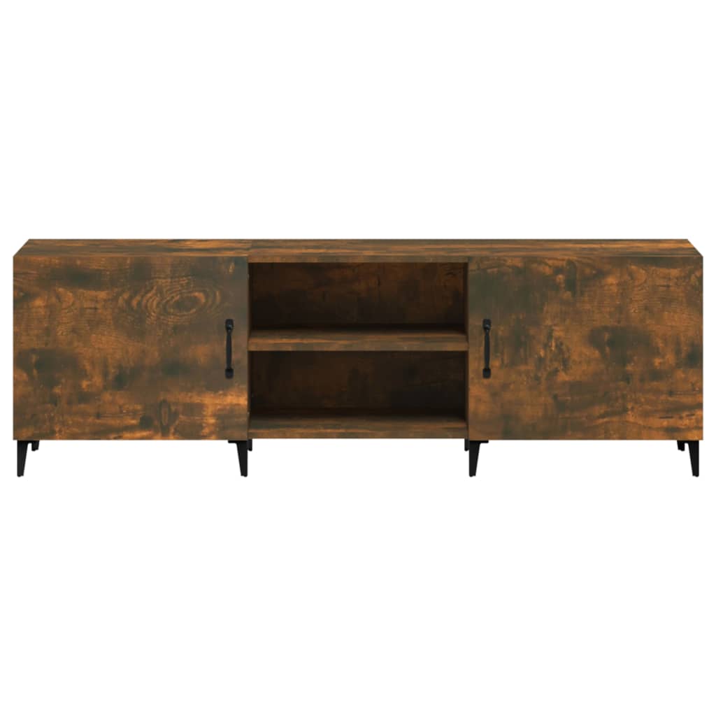 Tv-meubel 150x30x50 cm bewerkt hout gerookt eikenkleurig is nu te koop bij PeponiXL, paradijselijk wonen!