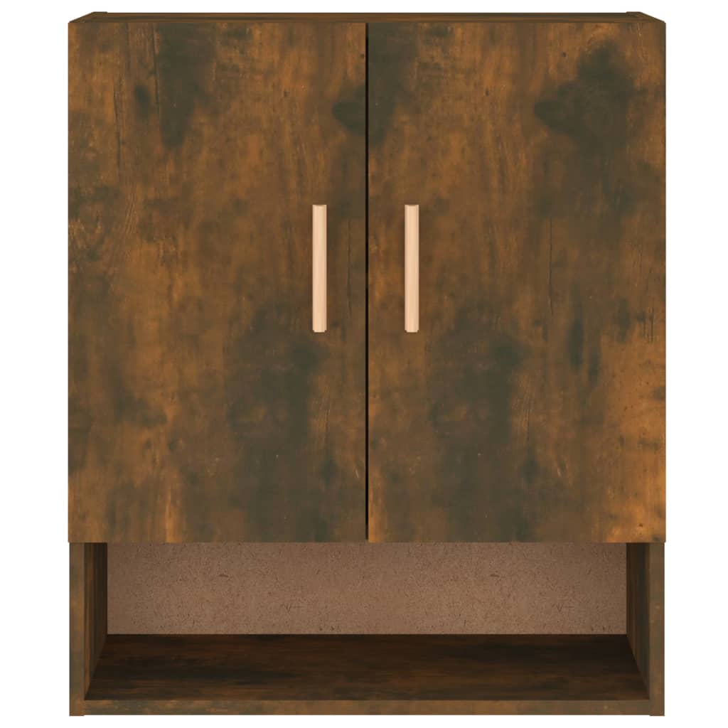 Wandkast 60x31x70 cm bewerkt hout gerookt eikenkleurig is nu te koop bij PeponiXL, paradijselijk wonen!