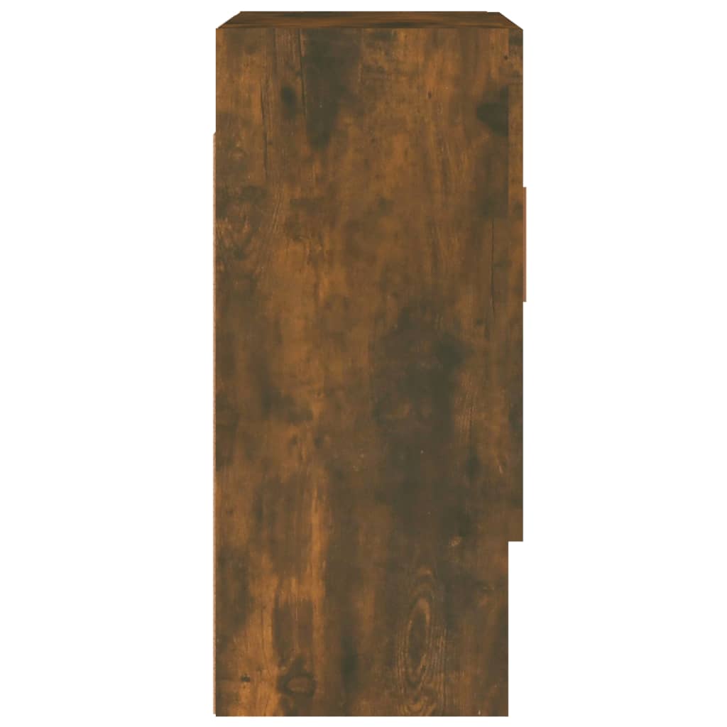 Wandkast 60x31x70 cm bewerkt hout gerookt eikenkleurig is nu te koop bij PeponiXL, paradijselijk wonen!