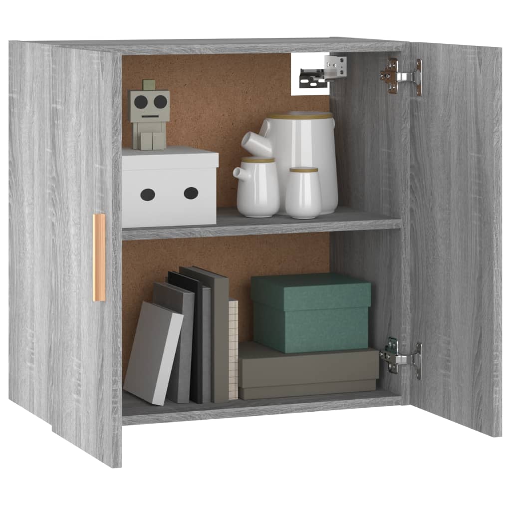 Wandkast 60x30x60 cm bewerkt hout grijs sonoma eikenkleurig is nu te koop bij PeponiXL, paradijselijk wonen!