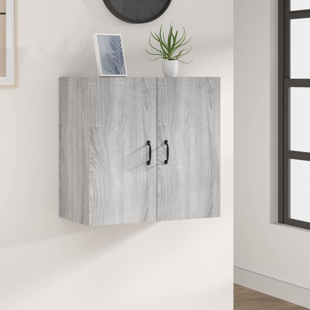 Wandkast 60x31x60 cm bewerkt hout grijs sonoma eikenkleurig is nu te koop bij PeponiXL, paradijselijk wonen!