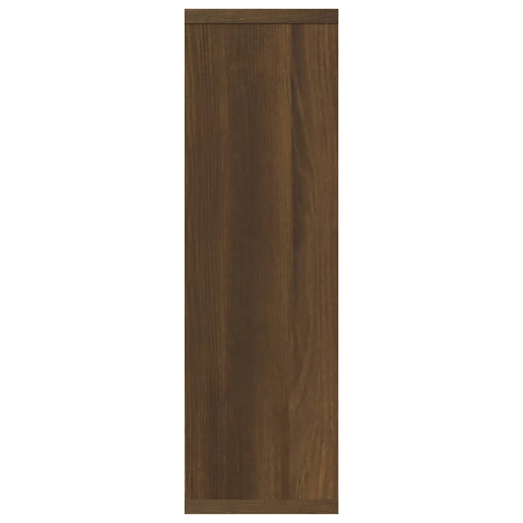 Wandschap 85x16x52,5 cm bewerkt hout bruin eikenkleur is nu te koop bij PeponiXL, paradijselijk wonen!