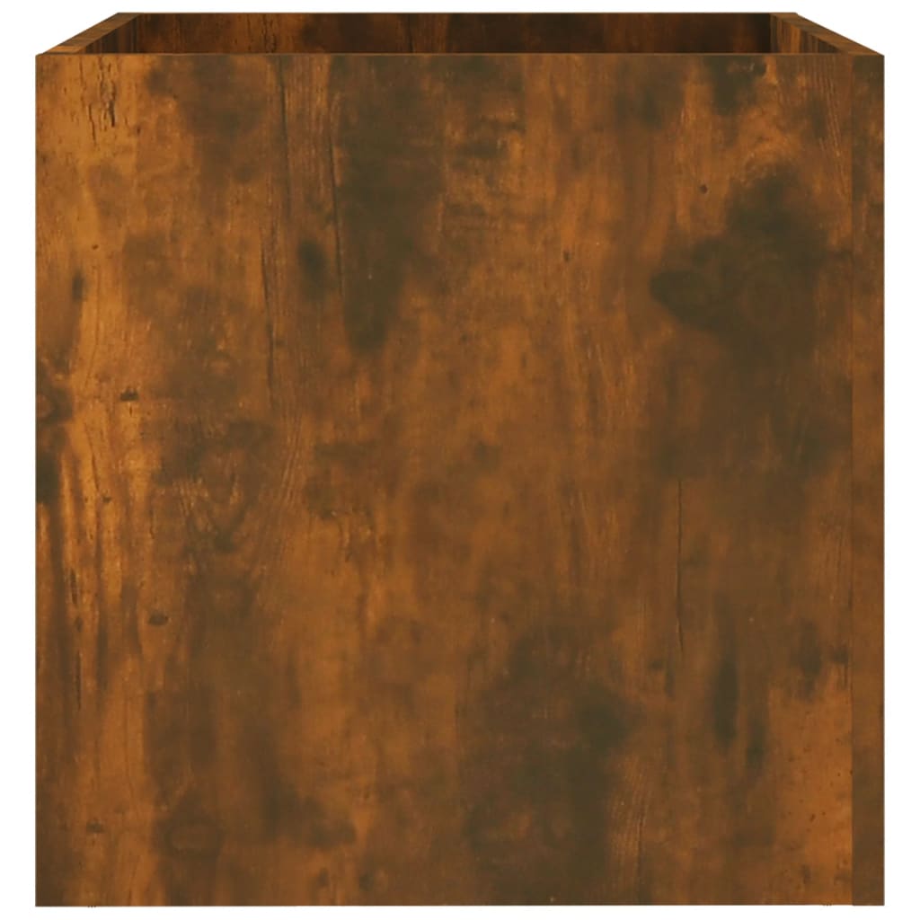 Plantenbak 40x40x40 cm bewerkt hout gerookt eikenkleurig is nu te koop bij PeponiXL, paradijselijk wonen!