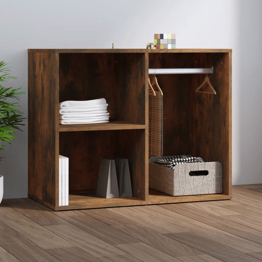 Kledingkast 80x40x65 cm bewerkt hout gerookt eikenkleurig is nu te koop bij PeponiXL, paradijselijk wonen!