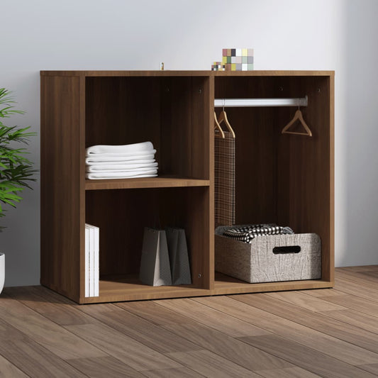 Kledingkast 80x40x65 cm bewerkt hout bruin eikenkleur is nu te koop bij PeponiXL, paradijselijk wonen!