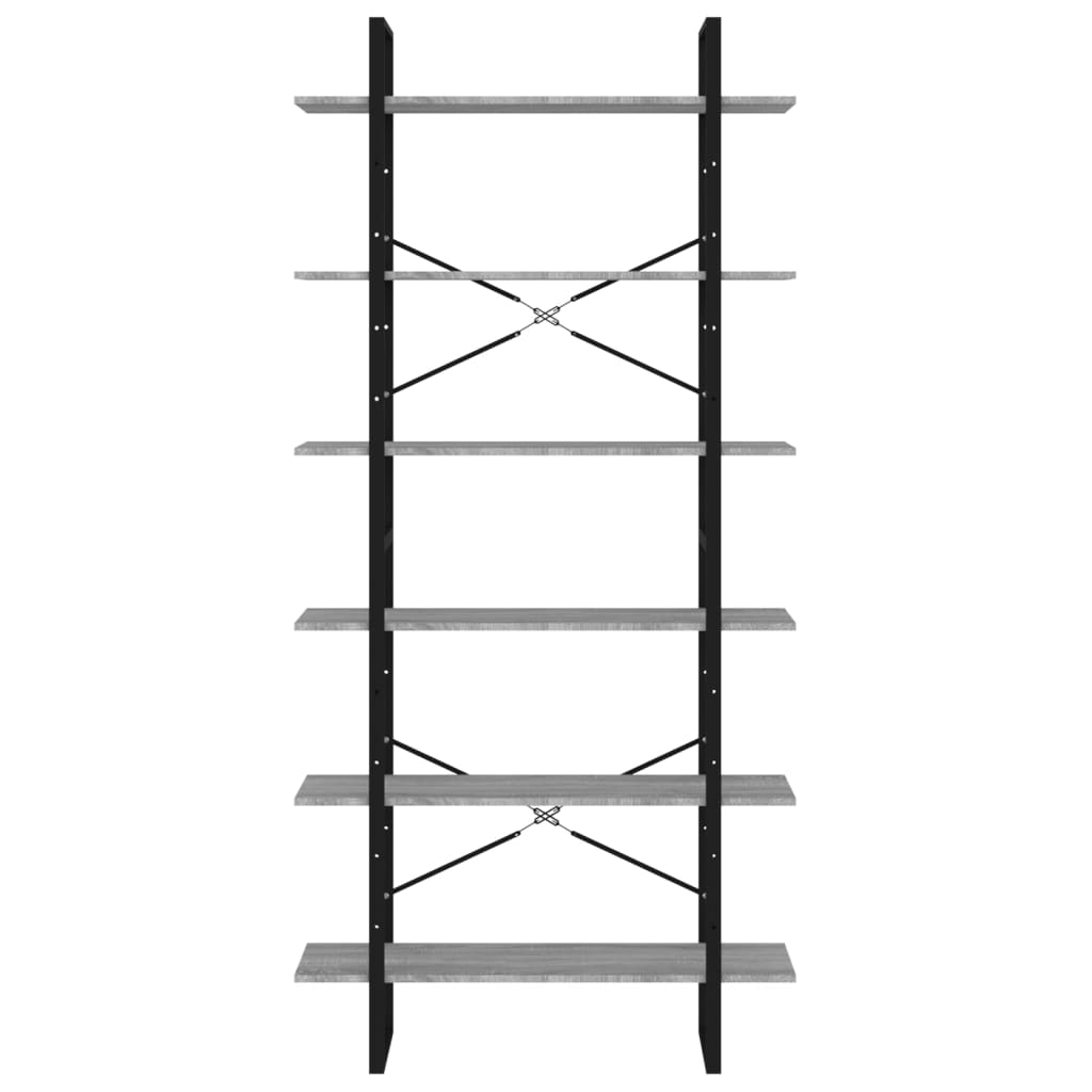 Hoge kast 100x30x210 cm bewerkt hout grijs sonoma eikenkleurig is nu te koop bij PeponiXL, paradijselijk wonen!