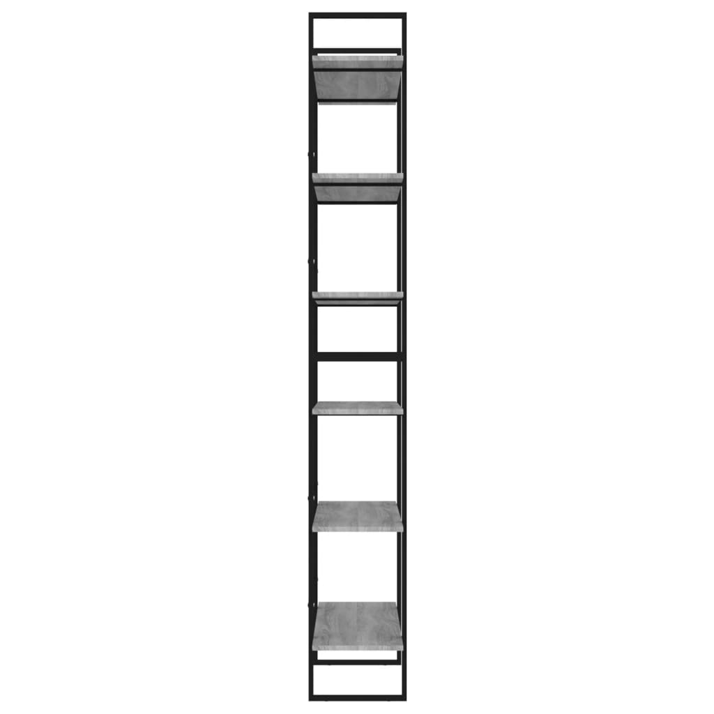 Hoge kast 100x30x210 cm bewerkt hout grijs sonoma eikenkleurig is nu te koop bij PeponiXL, paradijselijk wonen!