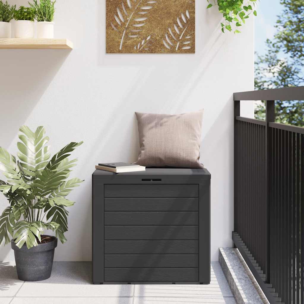 Tuinbox 58,5x46x55 cm polypropeen antracietkleurig is nu te koop bij PeponiXL, paradijselijk wonen!