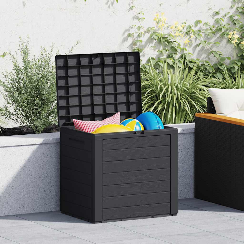 Tuinbox 58,5x46x55 cm polypropeen antracietkleurig is nu te koop bij PeponiXL, paradijselijk wonen!