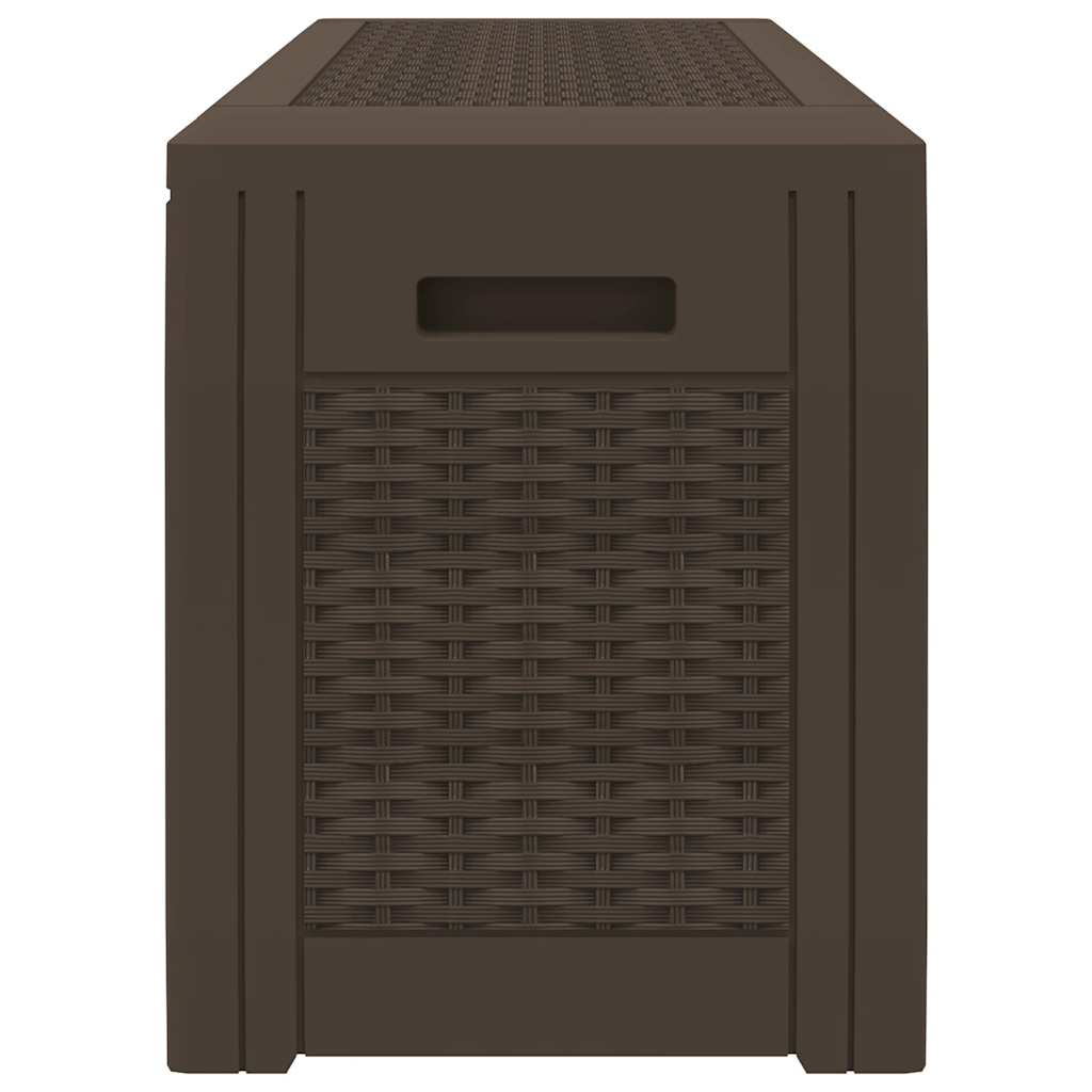 Tuinbox 119x48x60 cm polypropeen bruin is nu te koop bij PeponiXL, paradijselijk wonen!