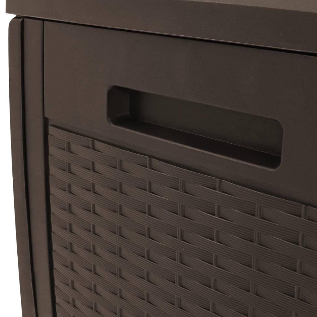 Tuinbox 119x48x60 cm polypropeen bruin is nu te koop bij PeponiXL, paradijselijk wonen!