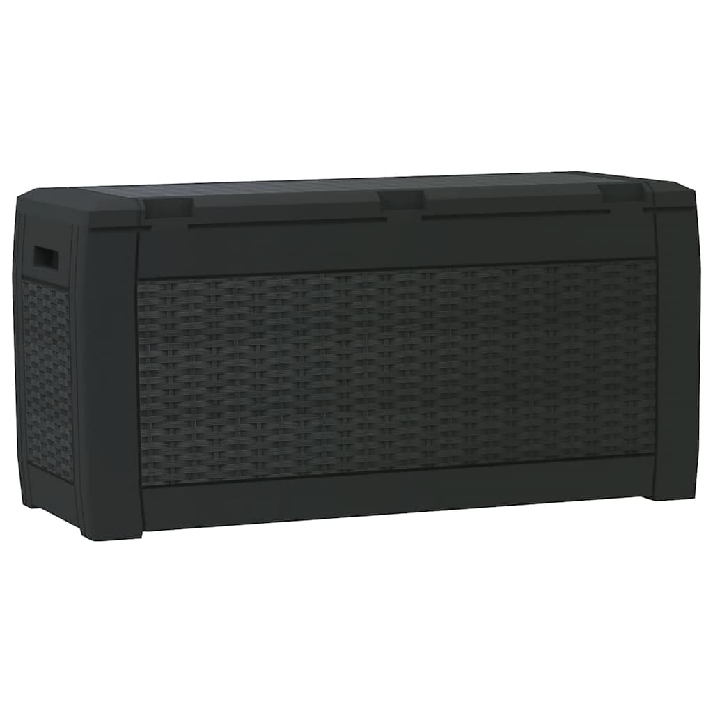 Tuinbox 119x48x60 cm polypropeen antracietkleurig is nu te koop bij PeponiXL, paradijselijk wonen!