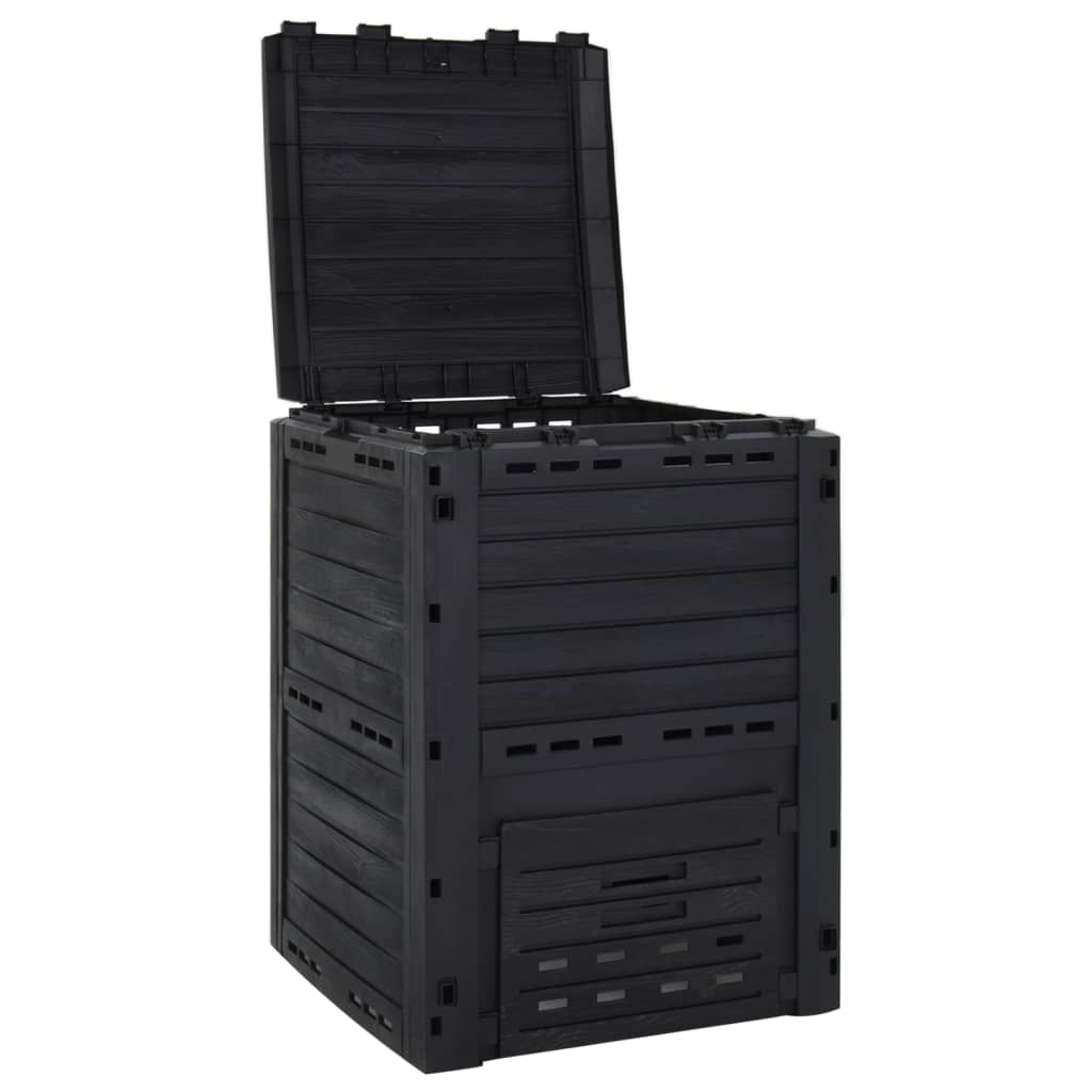 Compostbak 280 L polypropeen zwart is nu te koop bij PeponiXL, paradijselijk wonen!