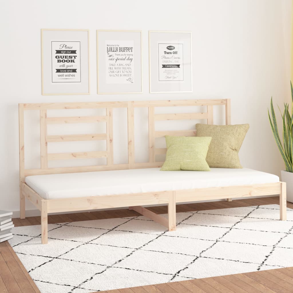 Slaapbank zonder matras 90x200 cm massief grenenhout is nu te koop bij PeponiXL, paradijselijk wonen!