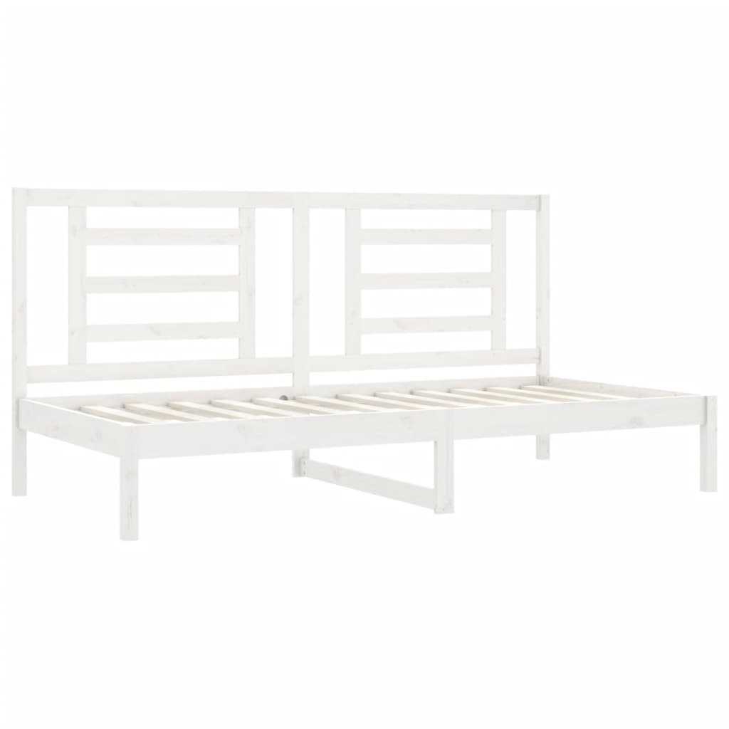 Slaapbank zonder matras 90x200 cm massief grenenhout wit is nu te koop bij PeponiXL, paradijselijk wonen!