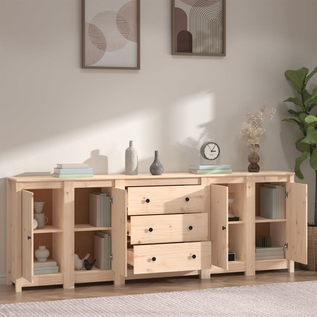 Dressoir 230x35x80 cm massief grenenhout is nu te koop bij PeponiXL, paradijselijk wonen!