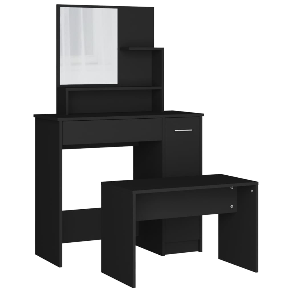 Kaptafelset 86,5x35x136 cm zwart is nu te koop bij PeponiXL, paradijselijk wonen!