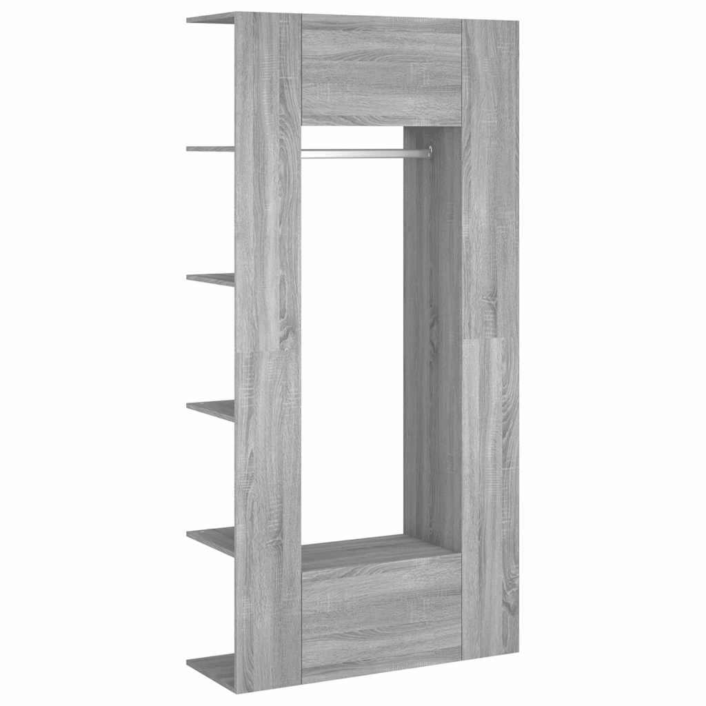 Gangkasten 2 st bewerkt hout grijs sonoma eikenkleurig is nu te koop bij PeponiXL, paradijselijk wonen!