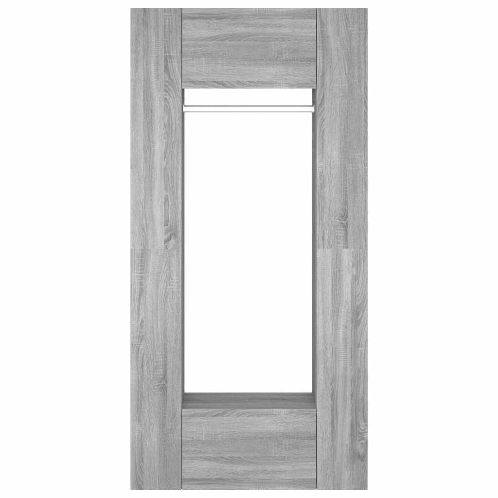 Gangkasten 2 st bewerkt hout grijs sonoma eikenkleurig is nu te koop bij PeponiXL, paradijselijk wonen!
