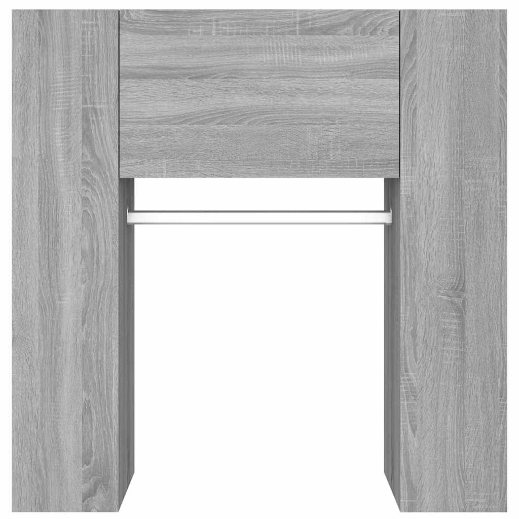 Gangkasten 2 st bewerkt hout grijs sonoma eikenkleurig is nu te koop bij PeponiXL, paradijselijk wonen!