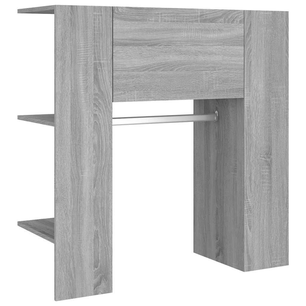 Gangkasten 2 st bewerkt hout grijs sonoma eikenkleurig is nu te koop bij PeponiXL, paradijselijk wonen!