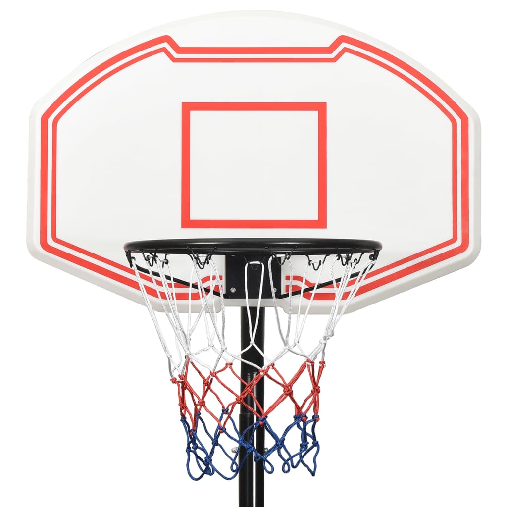 Basketbalstandaard 282-352 cm polyethyleen wit is nu te koop bij PeponiXL, paradijselijk wonen!