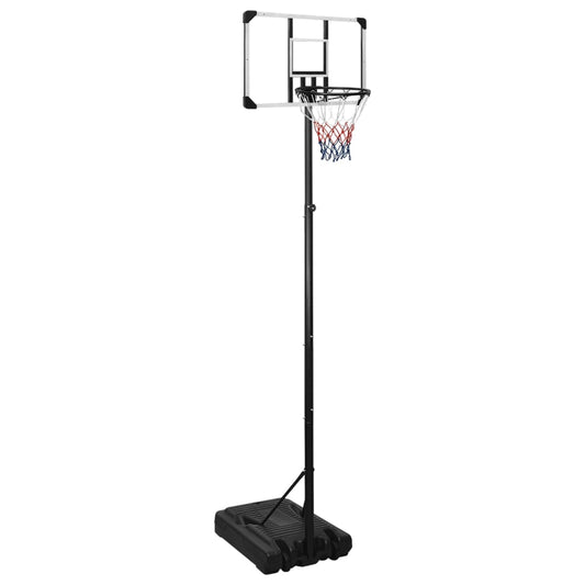 Basketbalstandaard 280-350 cm polycarbonaat transparant is nu te koop bij PeponiXL, paradijselijk wonen!