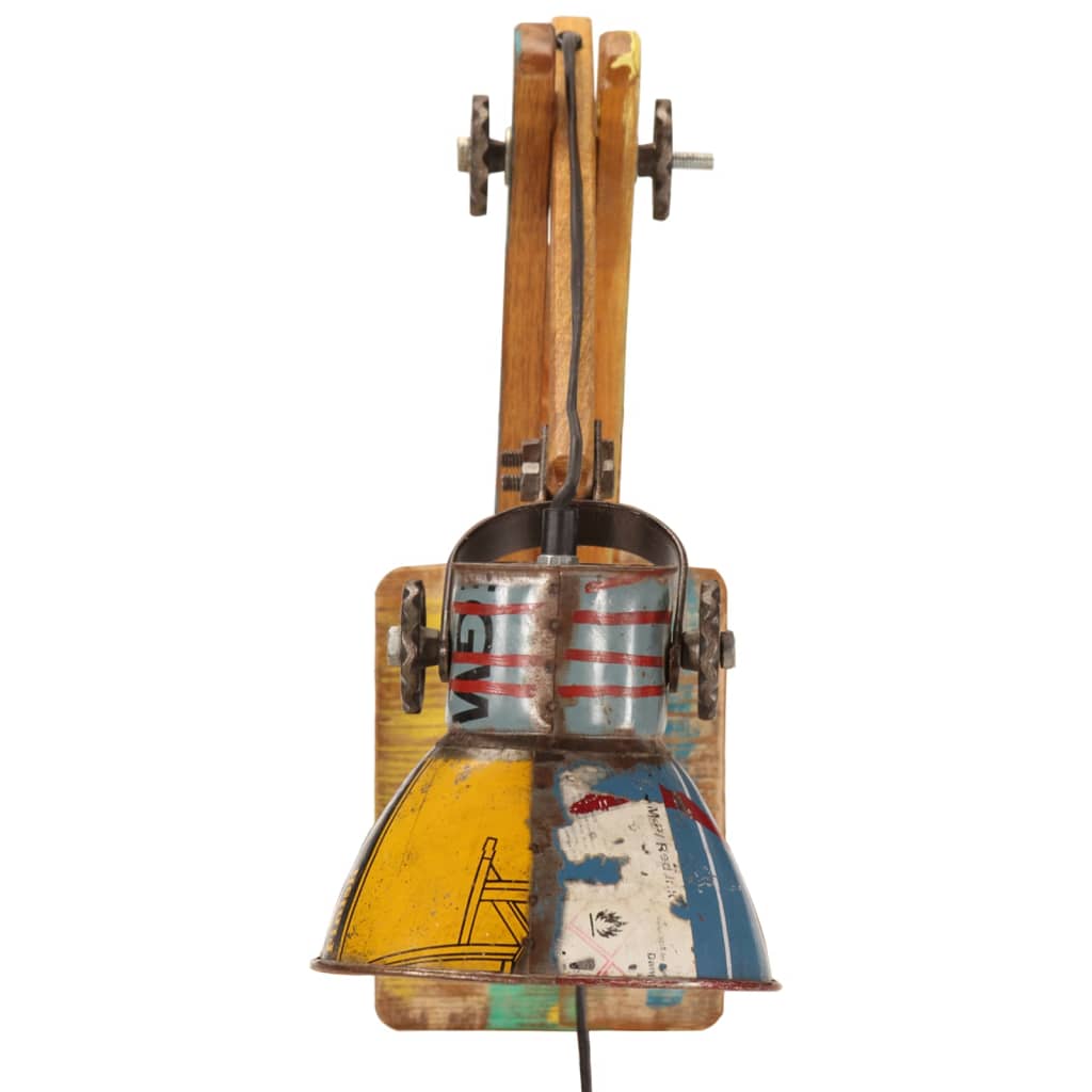 Wandlamp industrieel rond E27 meerkleurig is nu te koop bij PeponiXL, paradijselijk wonen!