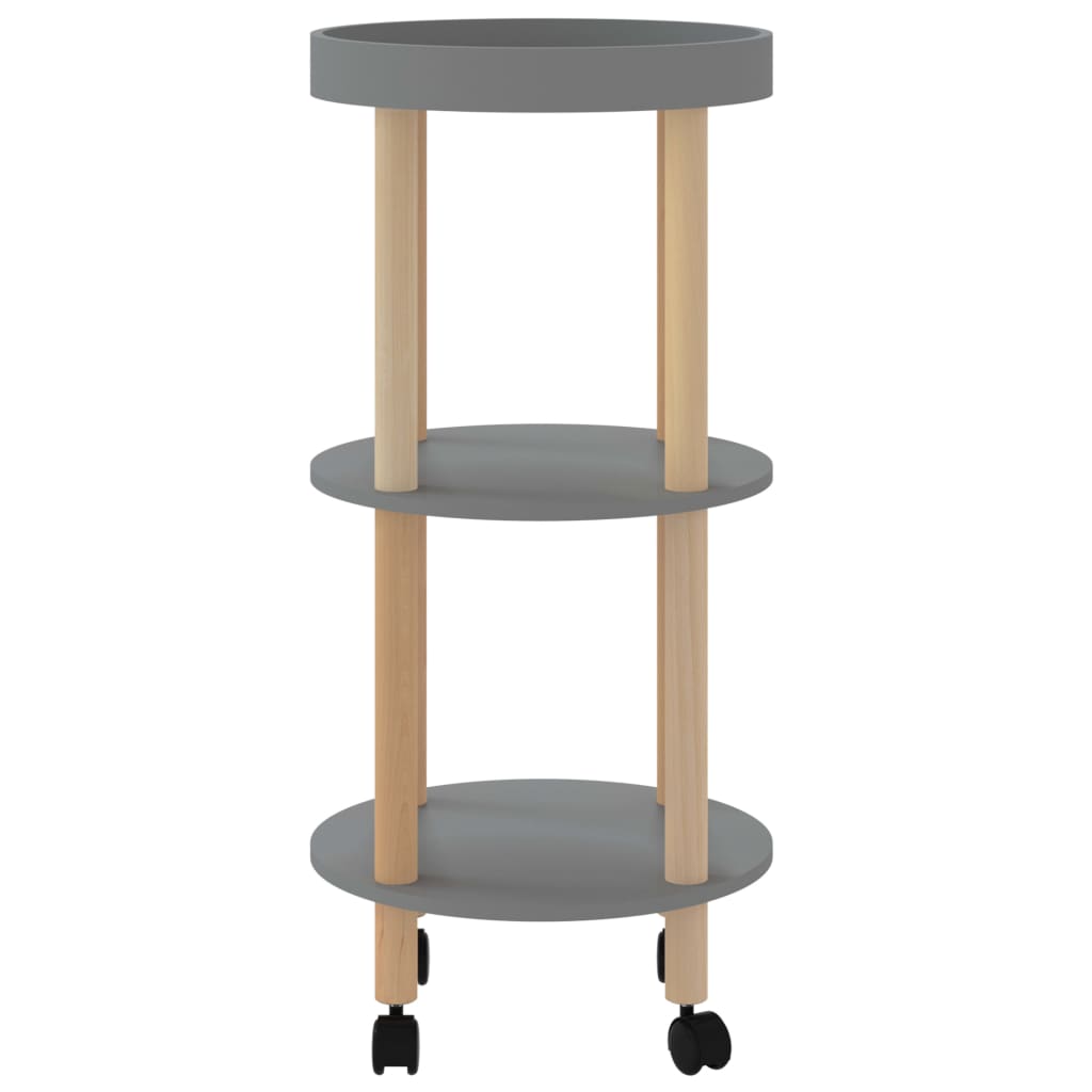 Trolley 38x38x82cm bewerkt hout en massief grenenhout grijs is nu te koop bij PeponiXL, paradijselijk wonen!