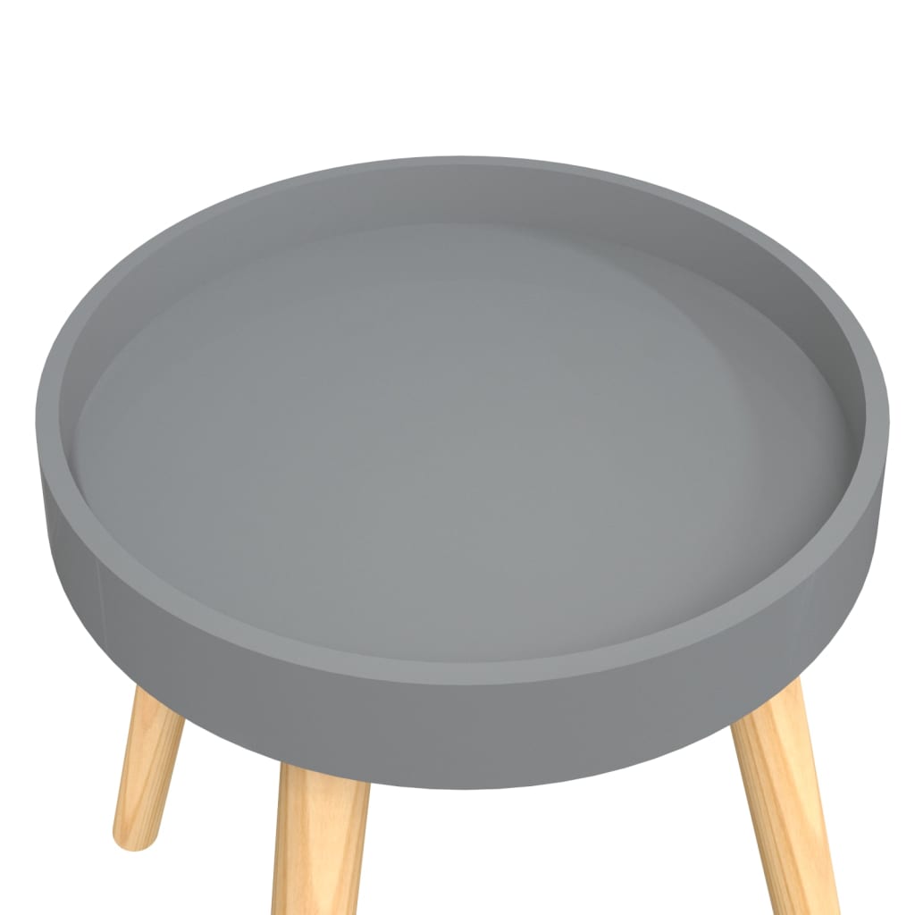 Bijzettafel 38x38x40 cm bewerkt hout en grenenhout grijs is nu te koop bij PeponiXL, paradijselijk wonen!