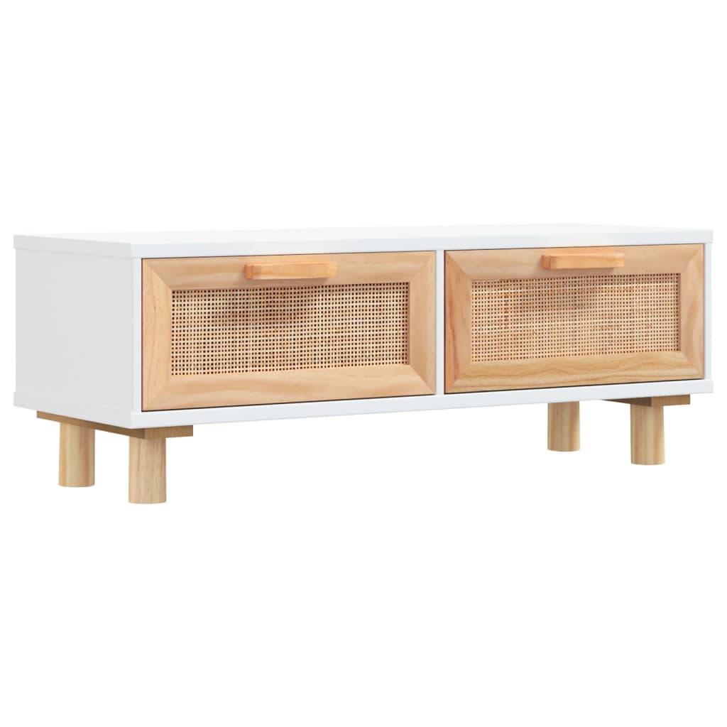 Salontafel 80x40x30 cm bewerkt hout en grenenhout wit is nu te koop bij PeponiXL, paradijselijk wonen!