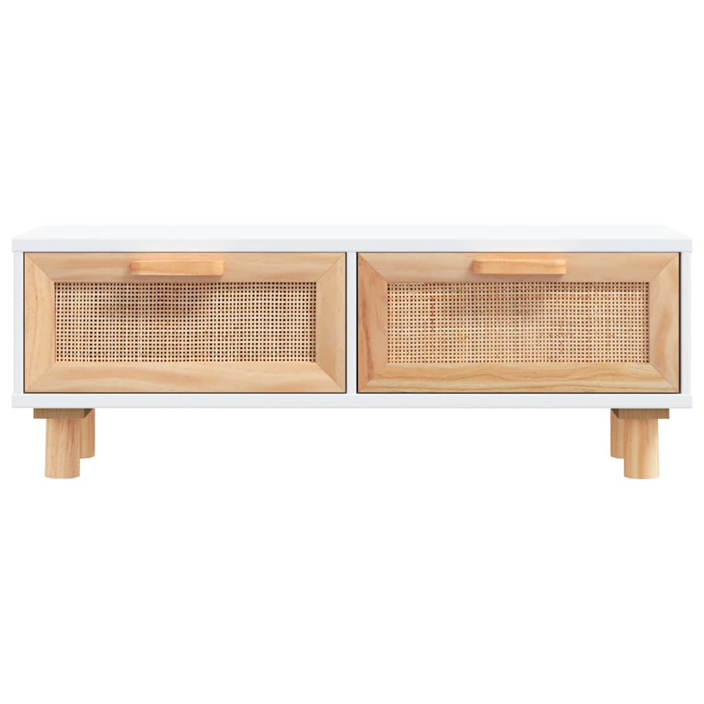 Salontafel 80x40x30 cm bewerkt hout en grenenhout wit is nu te koop bij PeponiXL, paradijselijk wonen!