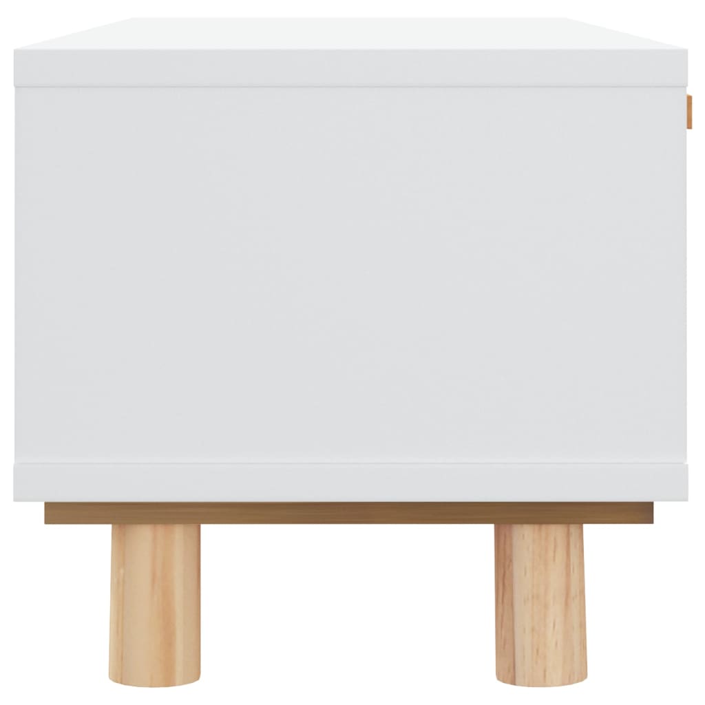 Salontafel 80x40x30 cm bewerkt hout en grenenhout wit is nu te koop bij PeponiXL, paradijselijk wonen!