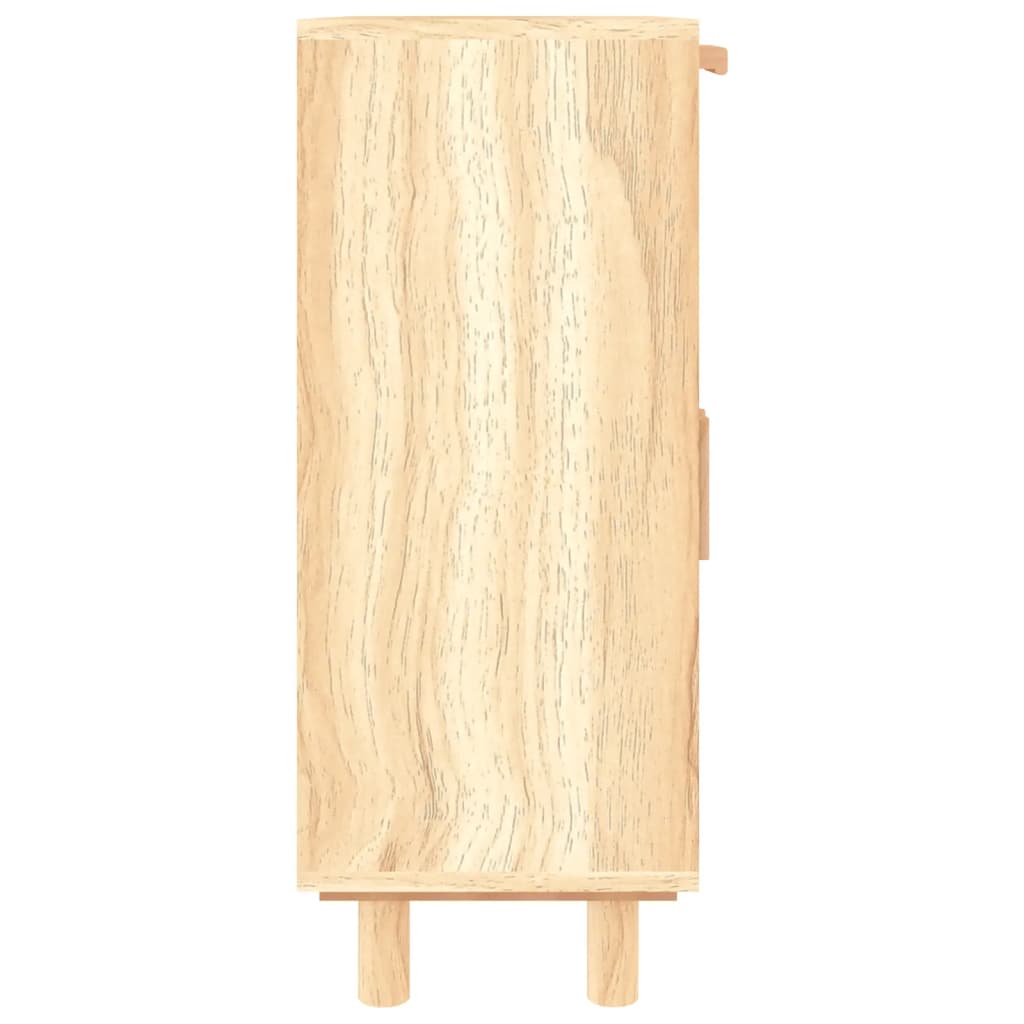 Dressoir 60x30x75 cm massief grenenhout en rattan bruin is nu te koop bij PeponiXL, paradijselijk wonen!