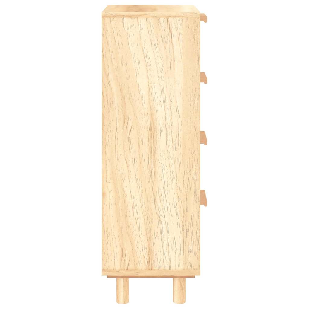 Dressoir 40x30x90 cm massief grenenhout en rattan bruin is nu te koop bij PeponiXL, paradijselijk wonen!
