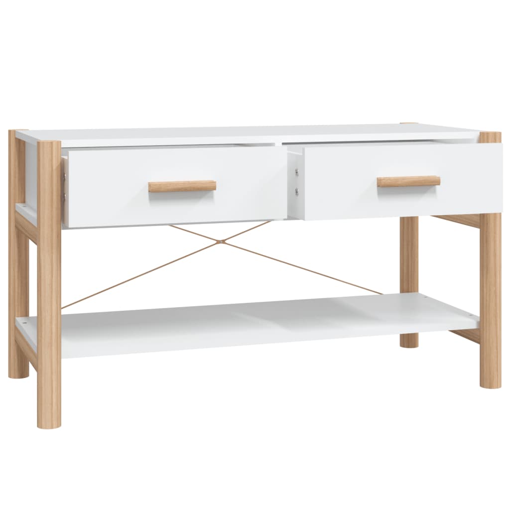 Tv-meubel 82x38x45 cm bewerkt hout wit is nu te koop bij PeponiXL, paradijselijk wonen!