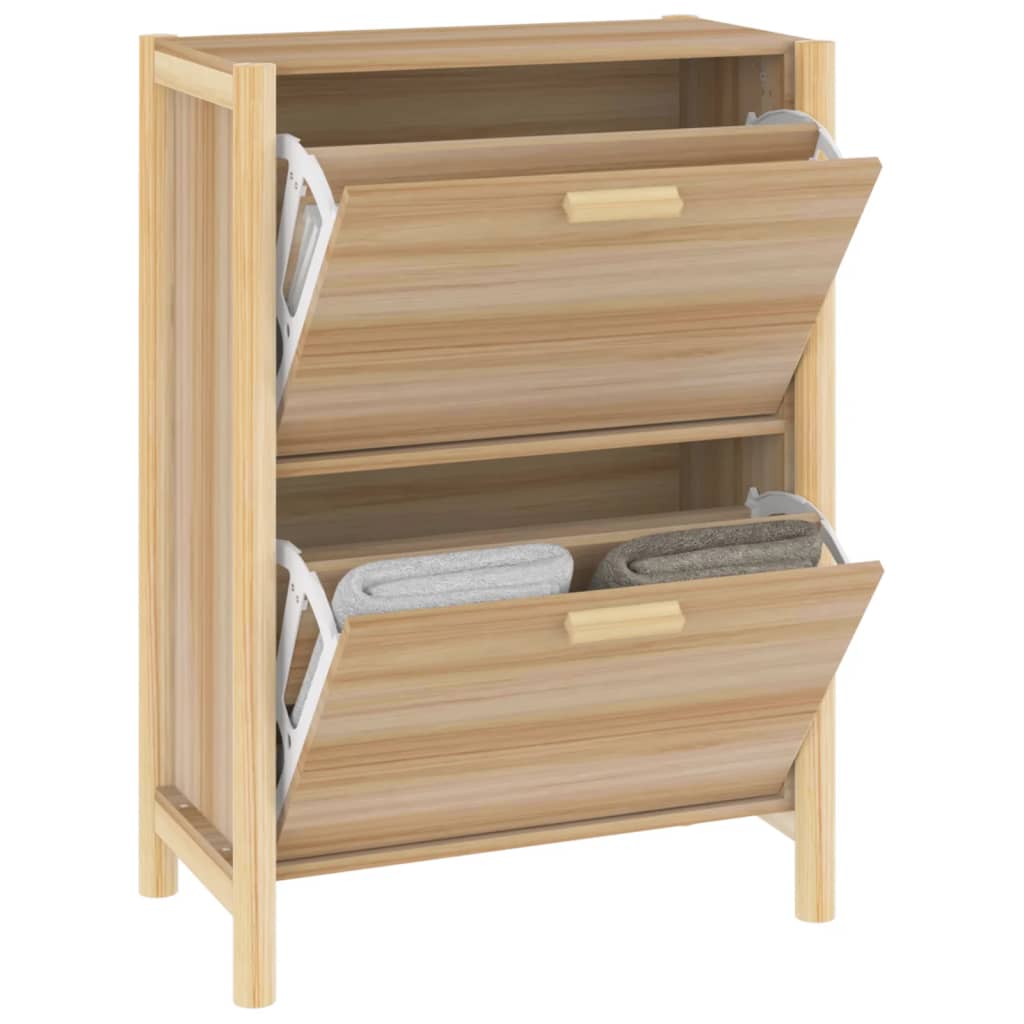 Schoenenkast 57,5x33x80 cm bewerkt hout is nu te koop bij PeponiXL, paradijselijk wonen!