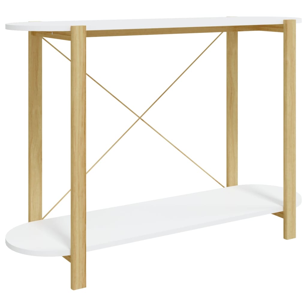 Wandtafel 110x38x75 cm bewerkt hout wit is nu te koop bij PeponiXL, paradijselijk wonen!