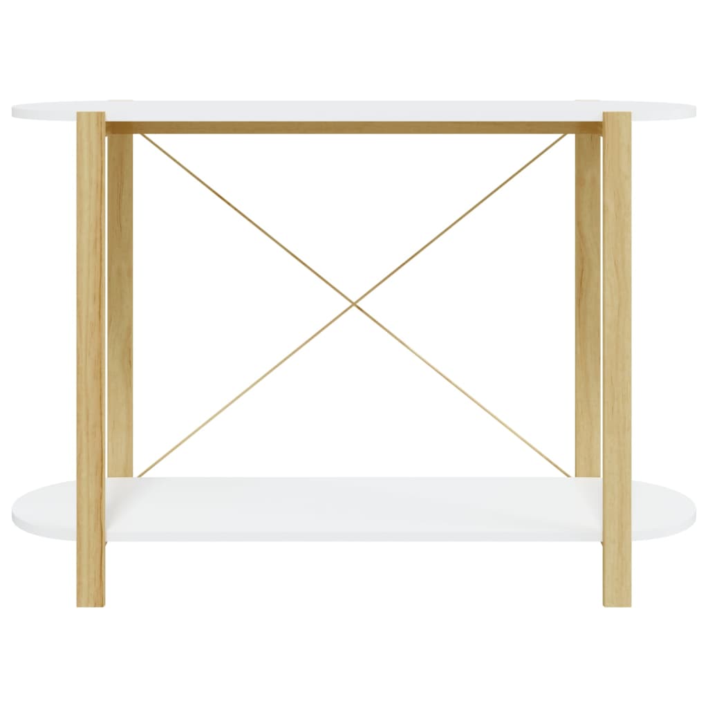 Wandtafel 110x38x75 cm bewerkt hout wit is nu te koop bij PeponiXL, paradijselijk wonen!